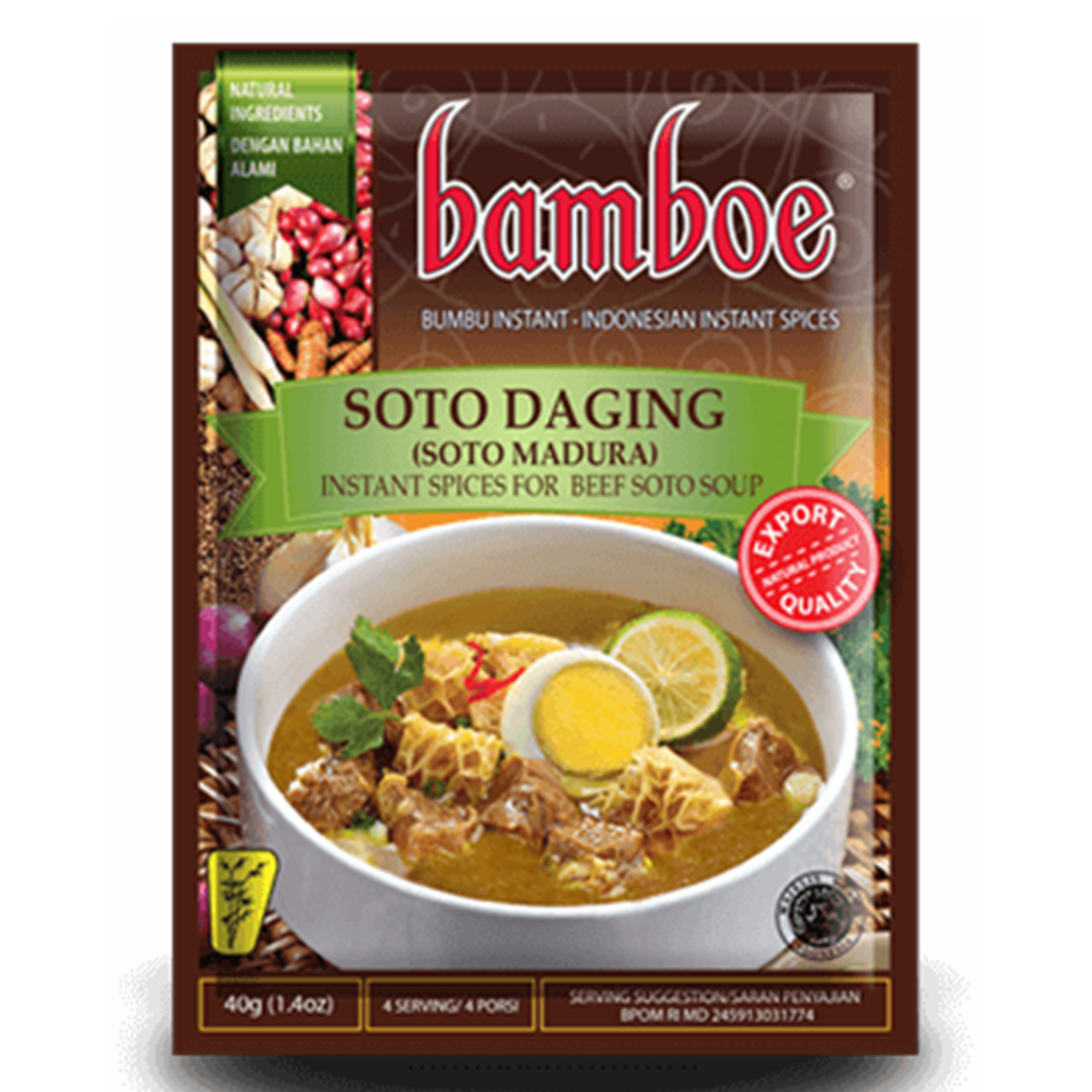Bumbu Bamboe Soto Daging 36g